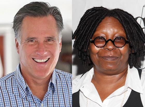 Mitt Romney, Whoopi Goldberg Mitt Romney, Whoopi Goldberg